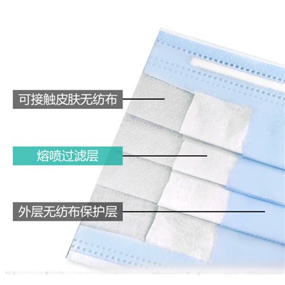 海氏海诺/HSHN A087 防护口罩 医用口罩 10只/包  蓝色